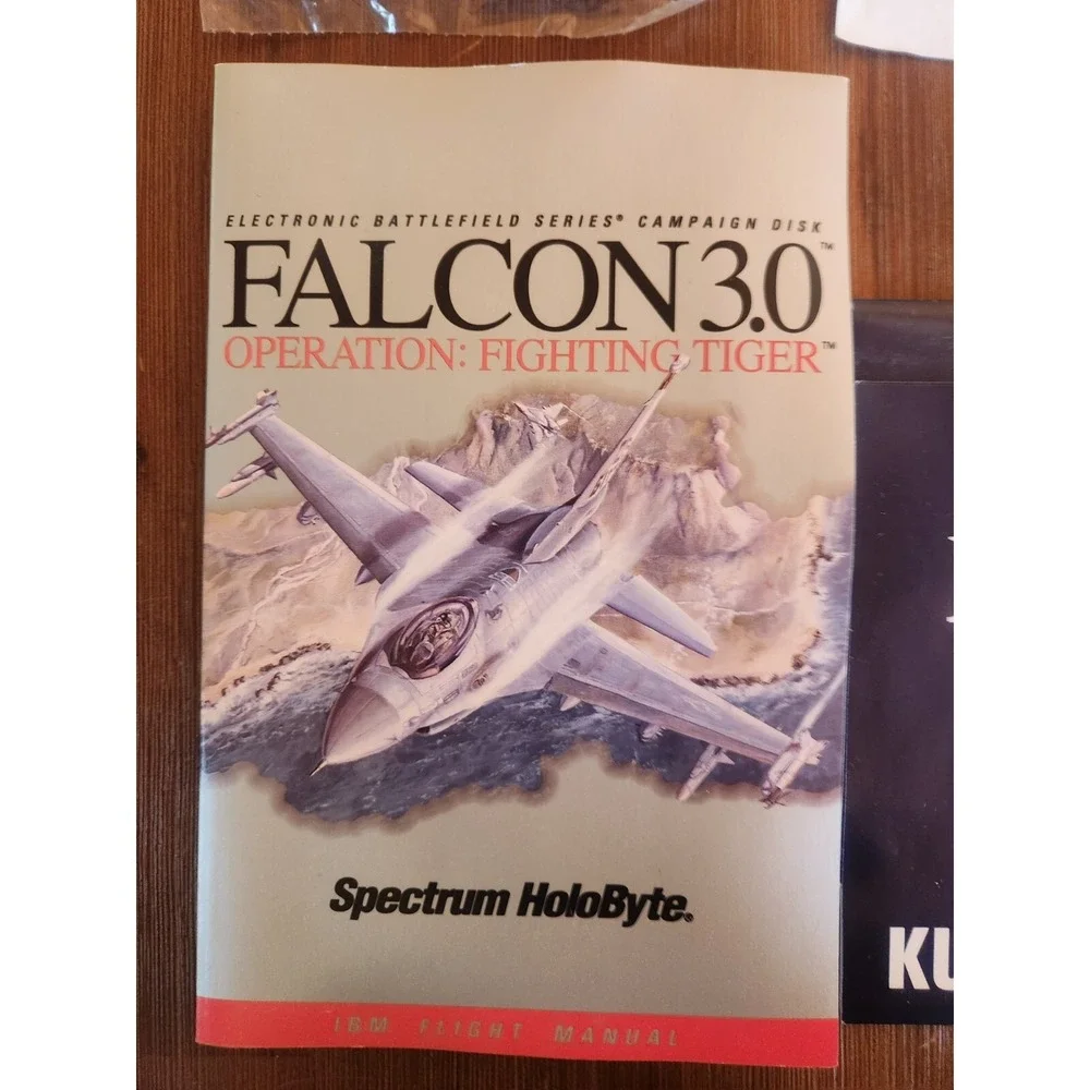 Falcon 3.0: Operation Fighting Tiger‎ Spectrum Holobyte PC 1992 Box COMPLETE ZD2